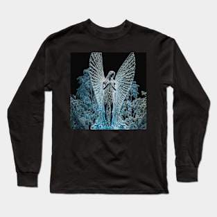 A beautiful angel at night Long Sleeve T-Shirt